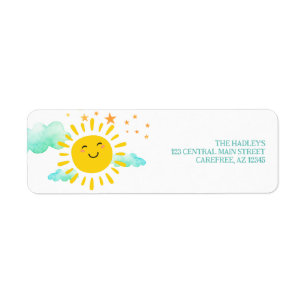 Cute Smiliing Sunshine Return Address