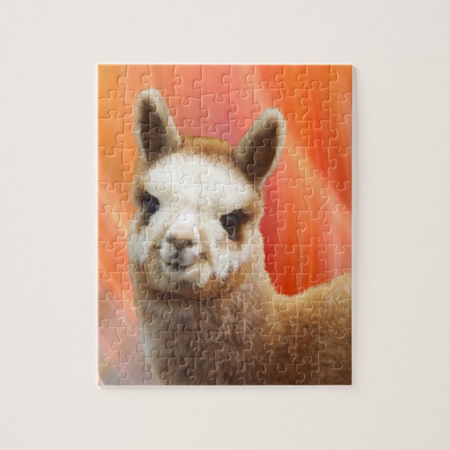 Cute Smiling Alpaca Puzzles (Vertical)