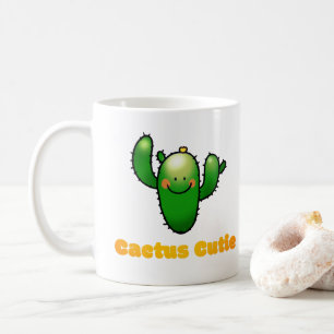 Cute Smiling Cactus Illustration Coffee Mug