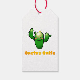 Cute Smiling Cactus Illustration Gift Tags