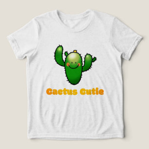 Cute Smiling Cactus Illustration Tri-Blend Shirt