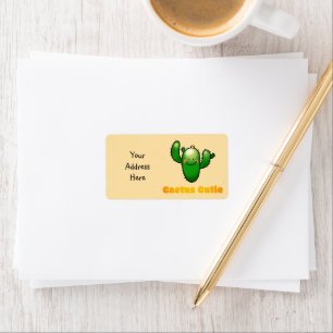 Cute Smiling Cactus (return address) Label