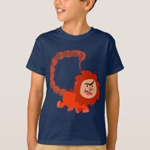 Cute Smiling Cartoon Manticore Children T-Shirt