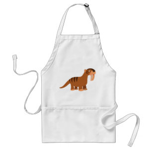 Cute Smiling Cartoon Thylacosmilus Apron