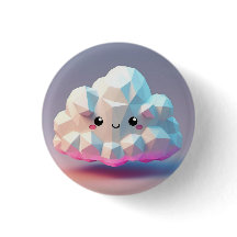 Cute Smiling Cloud Pin for Jackets, Bags, Hats...