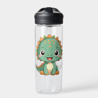 Cute Smiling Dinosaur Kids Water Bottle