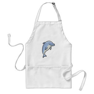 Cute Smiling Dolphin Standard Apron