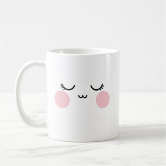 Cute Smiling Face Mug  Modern Aesthetic