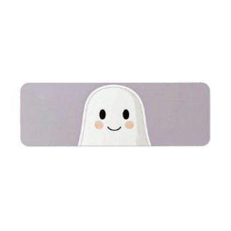 Cute Smiling Face Return Address Label