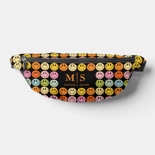 Cute Smiling Faces Colorful Customizable Bum Bags