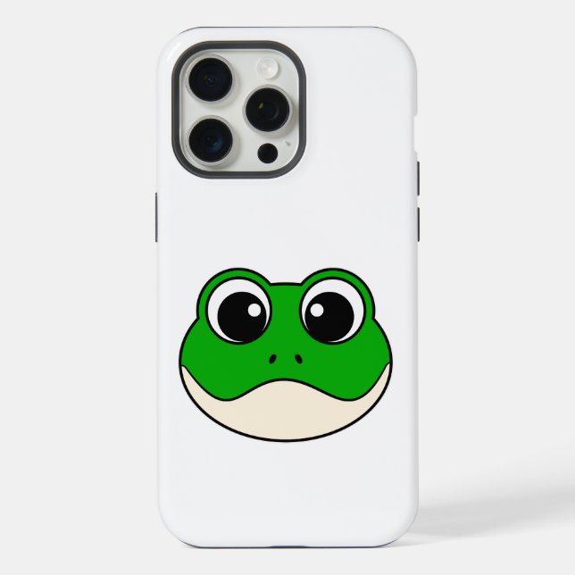 Cute Smiling Frog iPhone Case (Back)