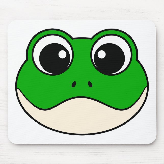 Cute Smiling Frog Mouse Mat (Front)