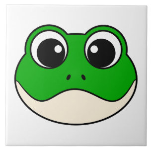 Cute Smiling Frog Tile
