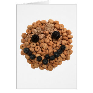 Cute Smiling Fruit and Cereal Face