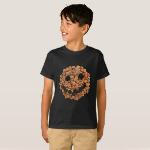 Cute Smiling Fruit and Cereal Face T-Shirt