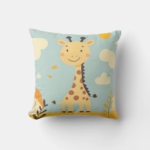 Cute Smiling Girafe Babu Nursery Home Decor  Cushion