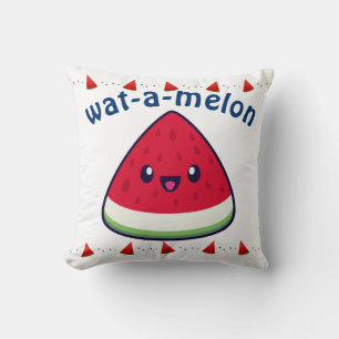 Cute Smiling Kawaii Watermelon Cushion