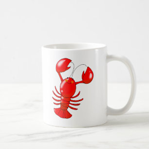 Cute Smiling Lobster Cartoon Design Coffee Mug