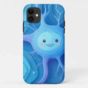 Cute Smiling Neuron iPhone / iPad case