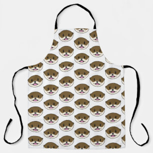 Cute Smiling Otter Apron