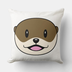 Cute Smiling Otter Cushion