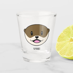 Cute Smiling Otter Shot Glass