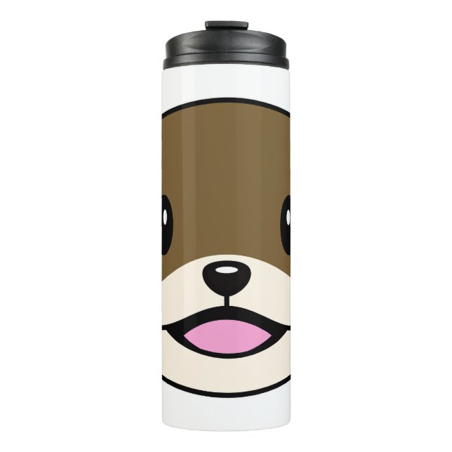Cute Smiling Otter Thermal Tumbler (Front)