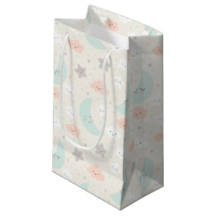 Cute Smiling Pastel Sky Pattern Small Gift Bag