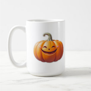 Cute Smiling Pumpkin – Fun Fall Character Coffee Mug