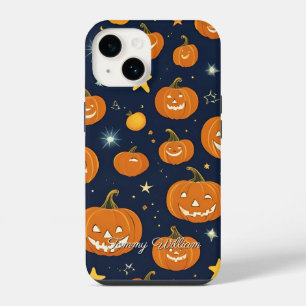 Cute Smiling Pumpkins for Halloween iPhone 14 Case