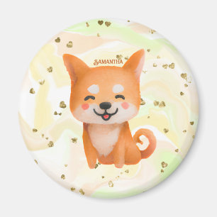 Cute Smiling Shiba Inu Magnet