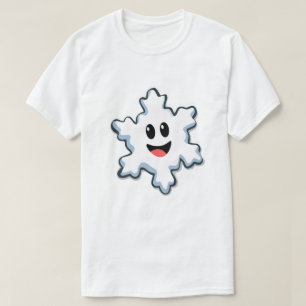 Cute Smiling Snowflake – Happy Christmas T-Shirt