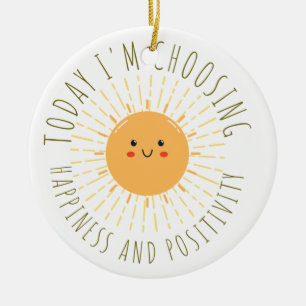 Cute Smiling Sun  Ceramic Tree Decoration