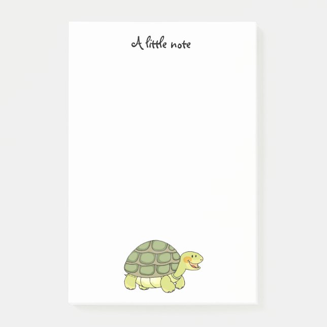 cute smiling tortoise post-it notes (Front)