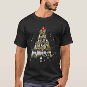 Cute Smooth Collie dog Christmas Tree gift decor X T-Shirt