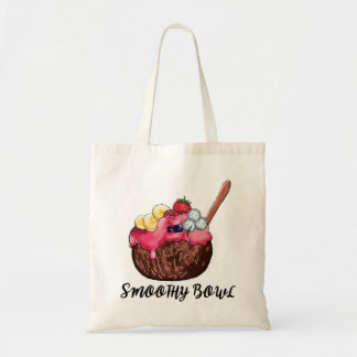 Cute Smoothie Bowl Colourful Tote Shopping bag