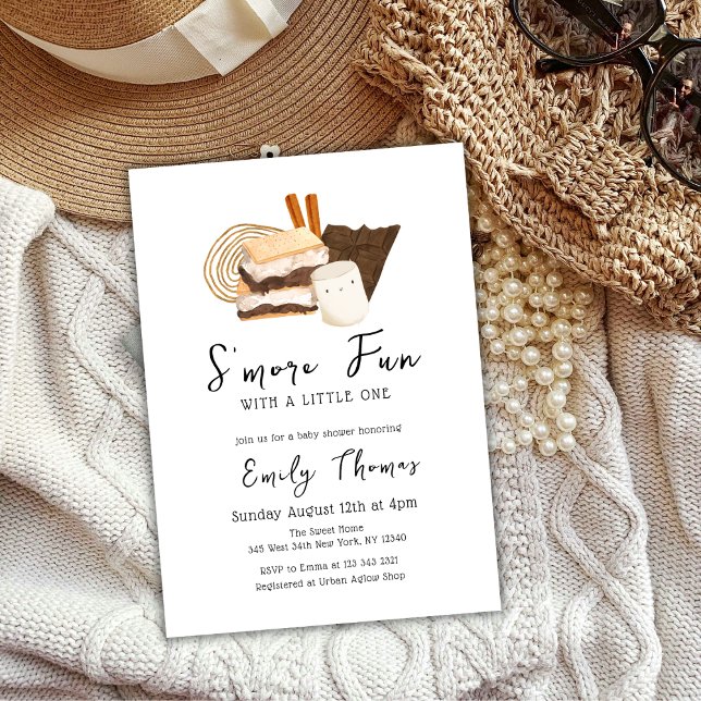 Cute S'more Fun Baby Shower Invitation (Cute S'more Fun Baby Shower Invitation)