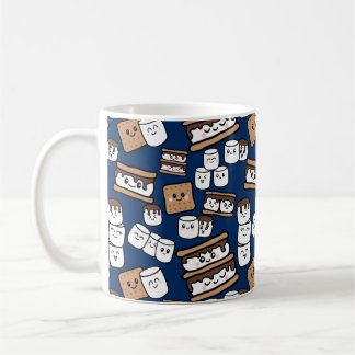 Cute Smores Marshmallow Illustration Coffee Mug