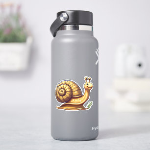 Cute snail cartoon sticker