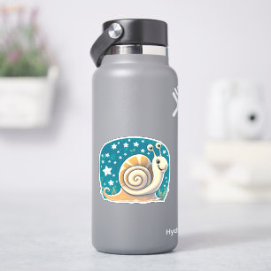Cute snail cartoon sticker