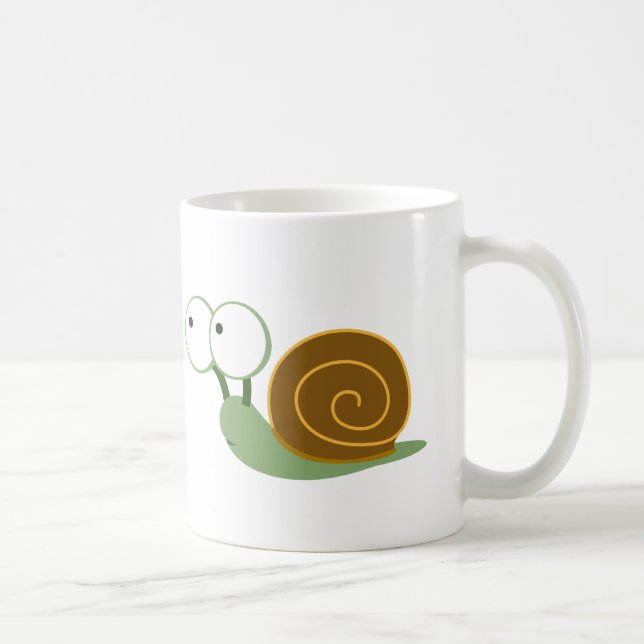 Cute Snail` Coffee Mug (Right)