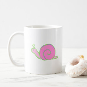 Cute Snail Coffee Mug – I Love Slow Mornings 11 oz