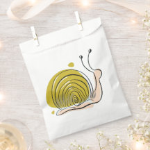 Cute Snail Favour Bag