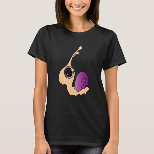 Cute Snail I Just Really Like Snails, Ok Funny Sna T-Shirt (Front)