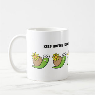 Cute Snail Illustration Mug - Quirky Nature Gift