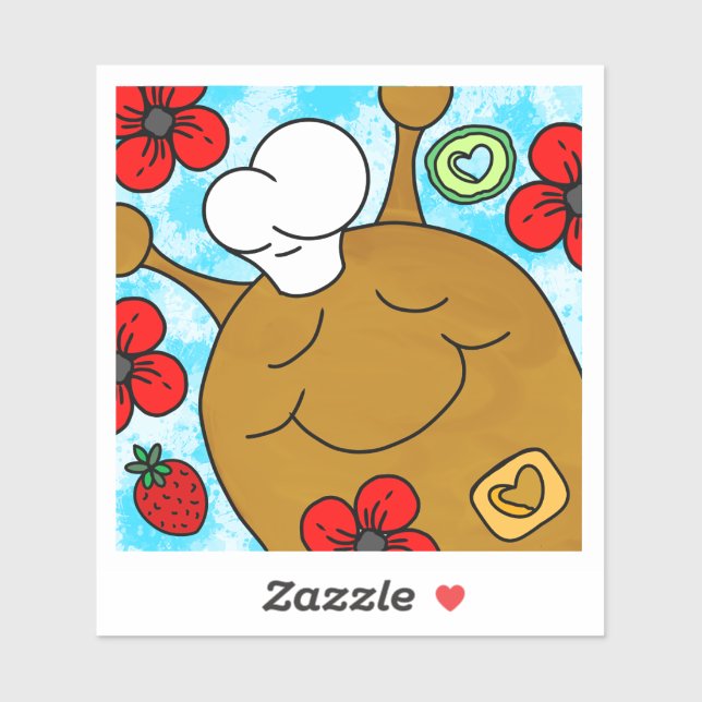 Cute Snail Memorial Day BBQ Vinyl  (Sheet)