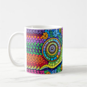 Cute snail mosaic coffee mug