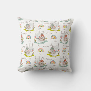 Cute Snail Pattern Kawaii Animal Boho Cushion