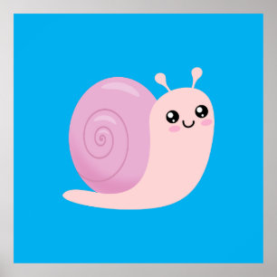 Cute Snail Poster