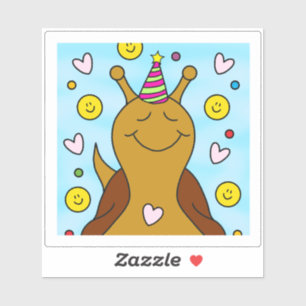 Cute Snail Sweet Little Birthday   Vinyl